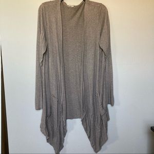 Max Studio Patch Pocket Sharkbite Cardigan